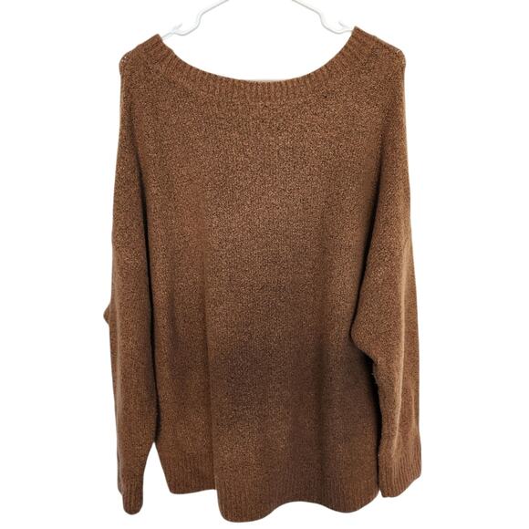 Alice + Olivia Oversized Stretch Sweater M Brown Cozycore - Picture 2 of 7